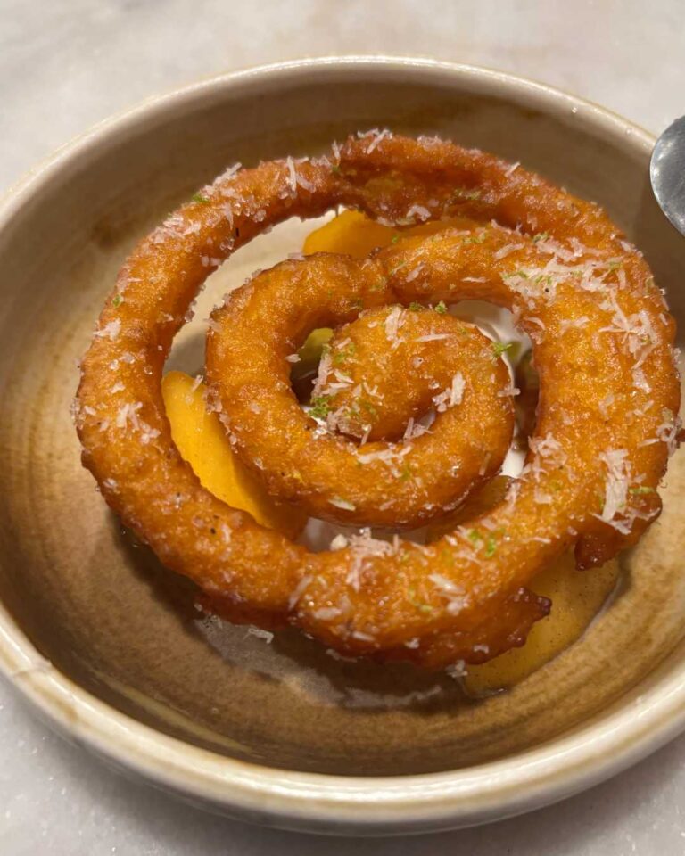Churro with persimmon