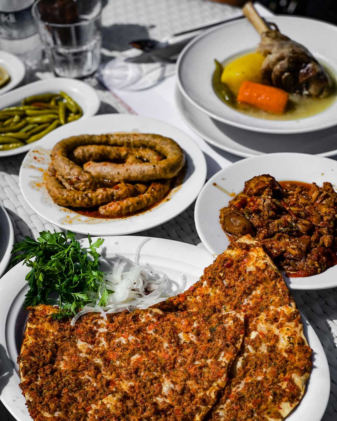 Table Full of Turkish Food