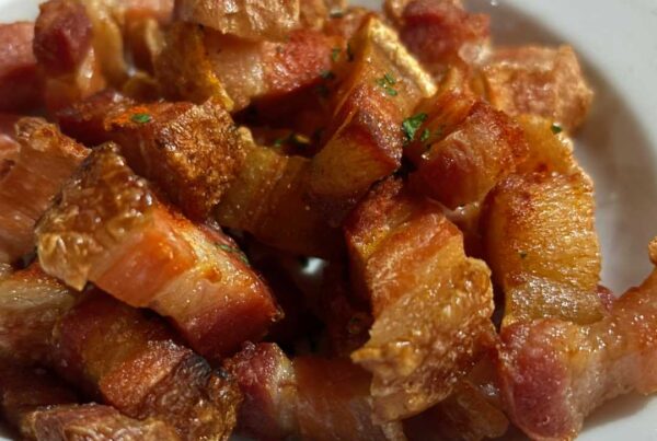 Crispy pork belly from Soria